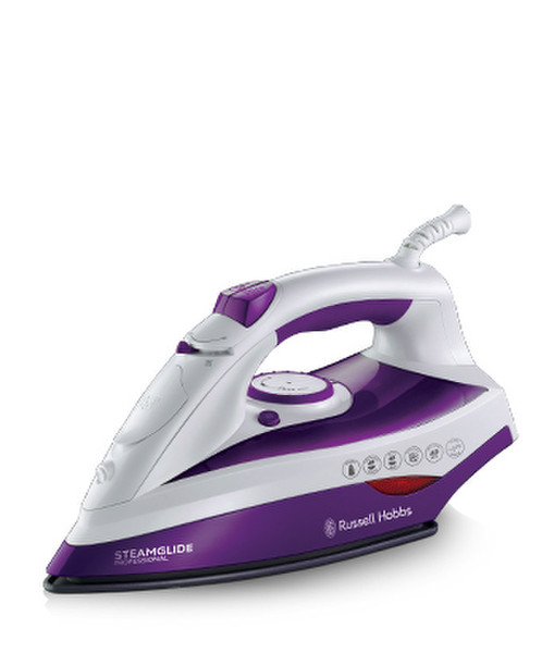 Russell Hobbs 19221 Dry & Steam iron Ceramic soleplate 2400Вт Пурпурный, Белый утюг