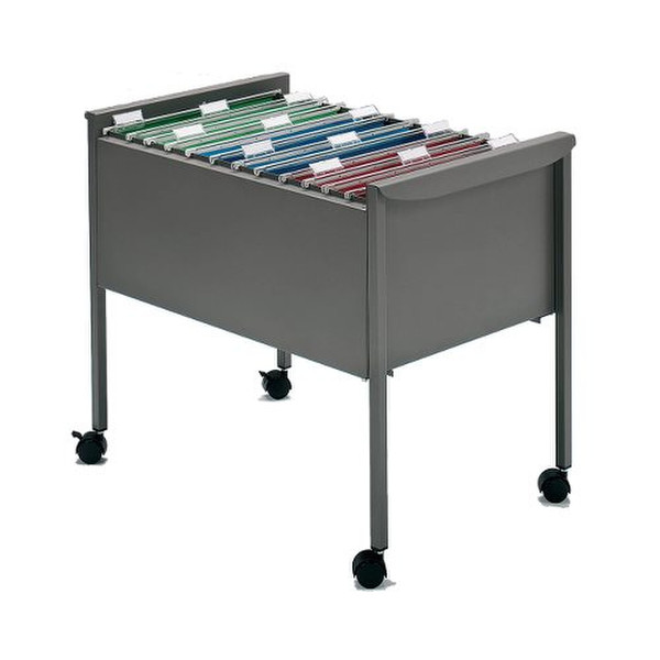 Rexel Twinlock Mobile Filing Trolley Titanium Grey