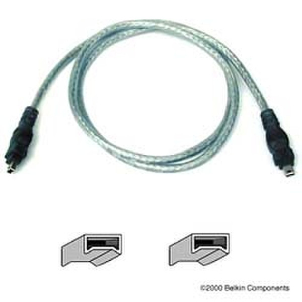 Belkin IEEE 1394 FireWire 1m Silver firewire cable