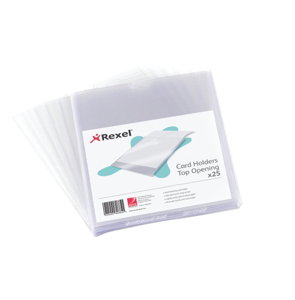 Rexel Nyrex™ Card Holders 152x102mm Clear (25)