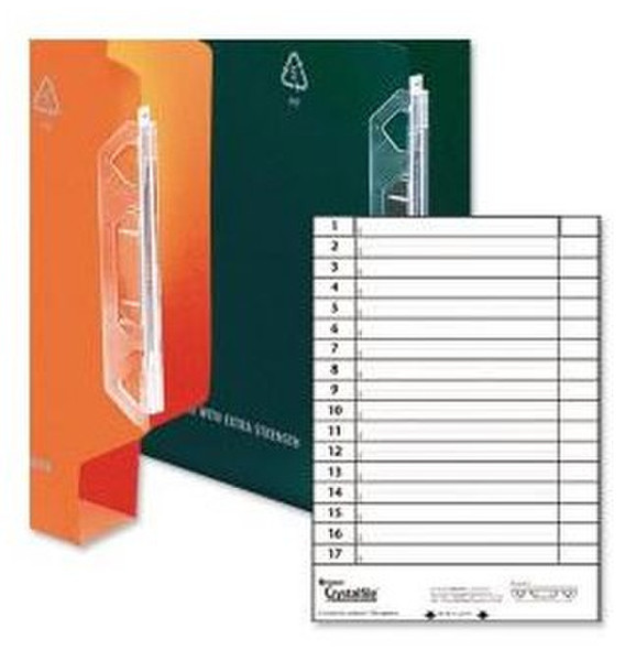 Rexel Crystalfile `330` Lateral File Tabs Clear (25) hanging folder