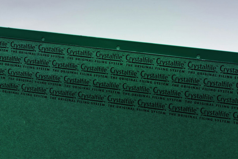 Rexel Crystalfile Classic A4 Suspension File 15mm Green (50)