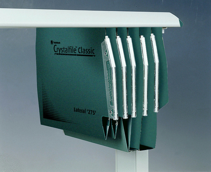 Rexel Crystalfile Classic `275` Lateral File 15mm Green (50)