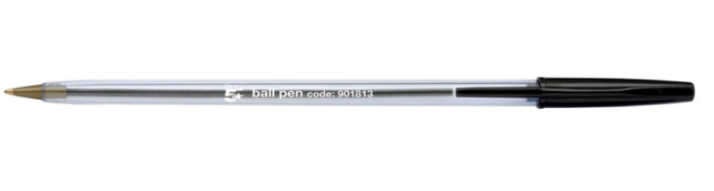 5Star 901813 Stick ballpoint pen Средний Черный 50шт шариковая ручка
