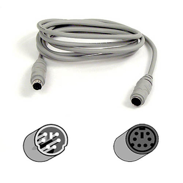 Belkin PS/2 Mouse & Keyboard Extension Cable, 15ft. 4.5м кабель PS/2