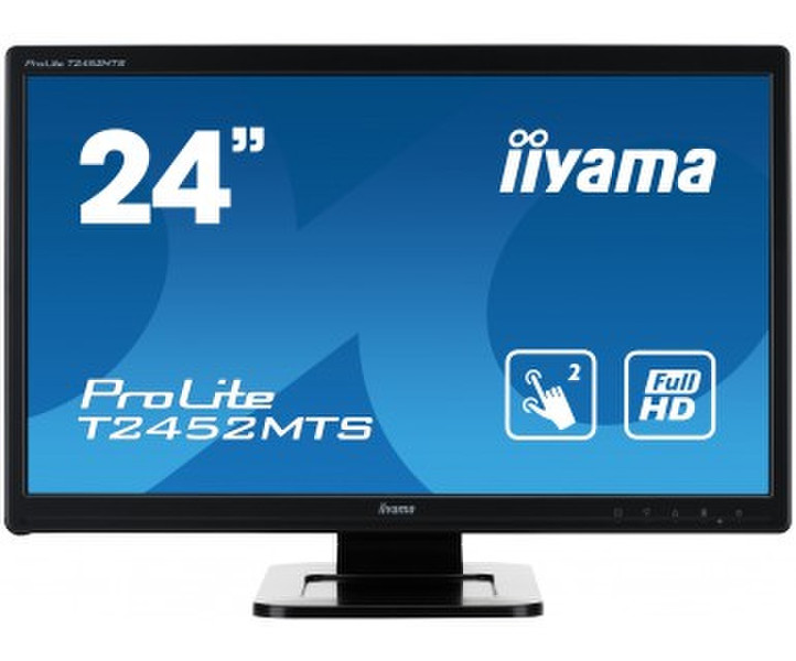 iiyama ProLite T2452MTS-B4 23.6Zoll 1920 x 1080Pixel Multi-Nutzer Schwarz Touchscreen-Monitor