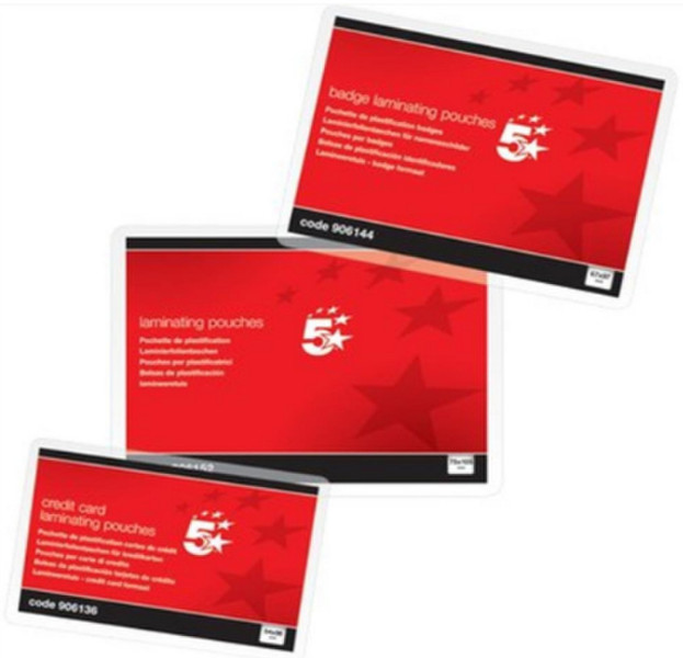 5Star 916795 100pc(s) laminator pouch