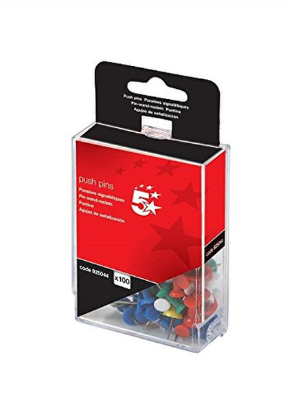 5Star 925044 Multicolour 100pc(s) stationery pin/tack