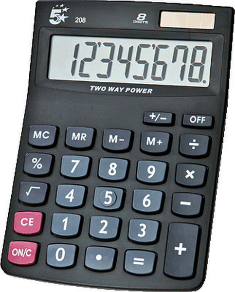 5Star 208 Desktop Basic calculator Black