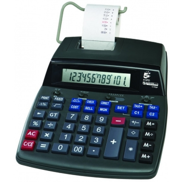 5Star 960158 Desktop Printing calculator Black calculator