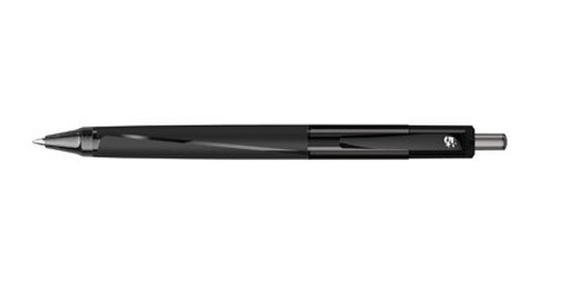 5Star 960984 Clip-on retractable pen Черный 12шт ручка-роллер
