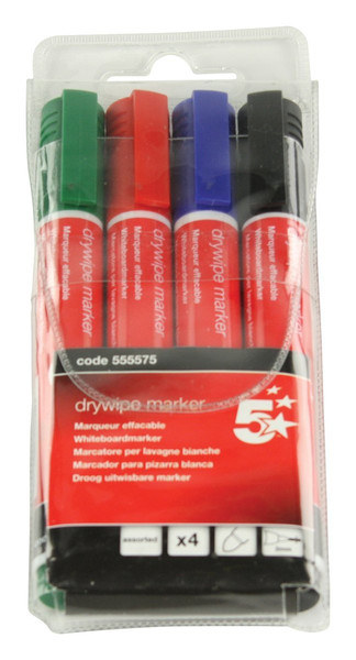 5Star 961242 Black,Blue,Green,Red 4pc(s) marker