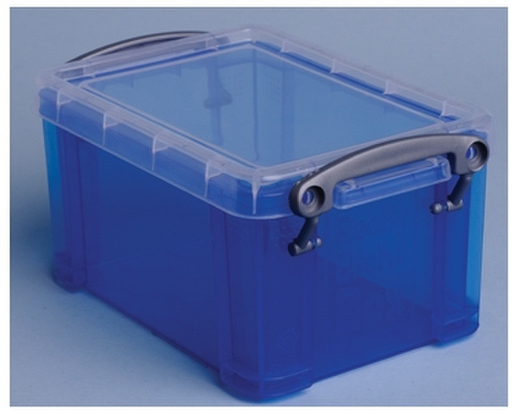 Really Useful Boxes transparante opbergdoos 0,7 l blauw Blau Box & Organizer zur Aktenaufbewahrung