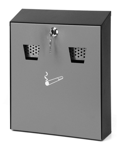 Vepa Bins VB 041015 Rechteckig Edelstahl Schwarz, Grau Mülleimer