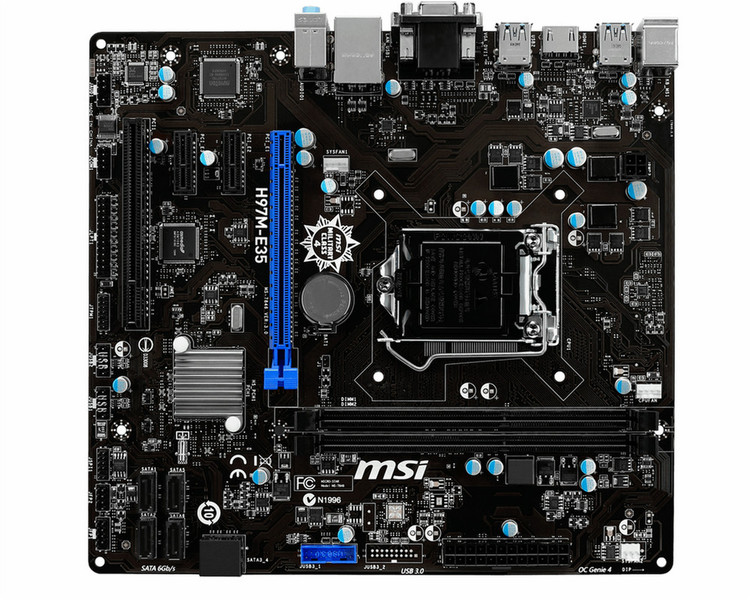 MSI H97M-E35 Intel H97 Socket H3 (LGA 1150) Micro ATX Motherboard