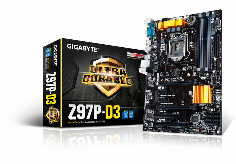 Gigabyte GA-Z97P-D3 Intel Z97 Socket H3 (LGA 1150) ATX Motherboard