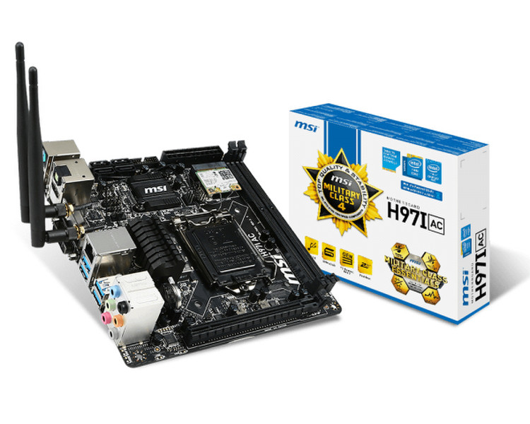 MSI H97I AC Intel H97 Socket H3 (LGA 1150) Mini ITX материнская плата