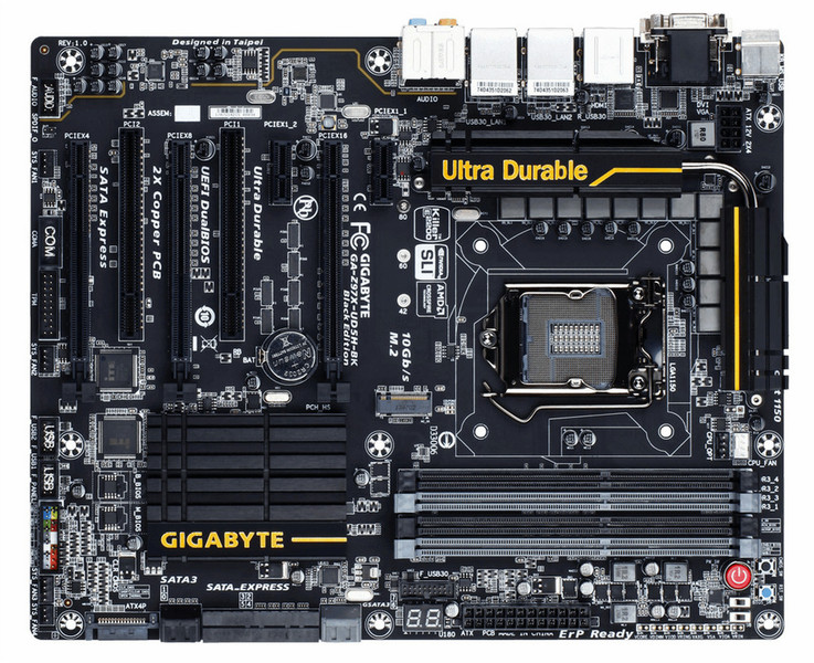 Gigabyte GA-Z97X-UD5H-BK Intel® Z97 Express Chipset Socket H3 (LGA 1150) ATX motherboard