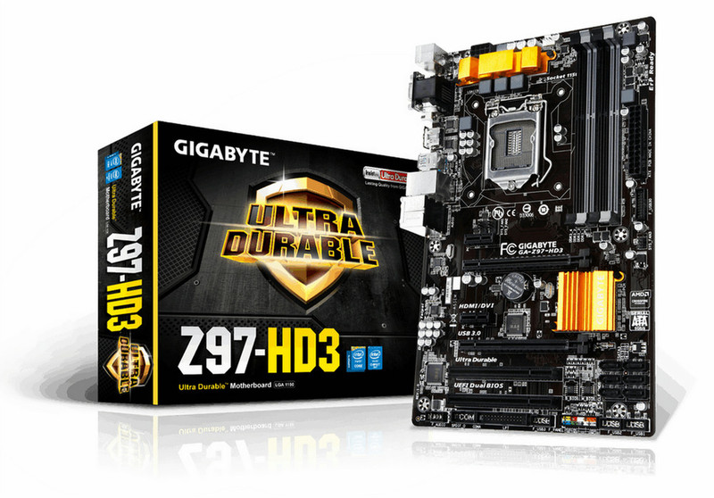 Gigabyte GA-Z97-HD3 Intel® Z97 Express Chipset Socket H3 (LGA 1150) ATX motherboard
