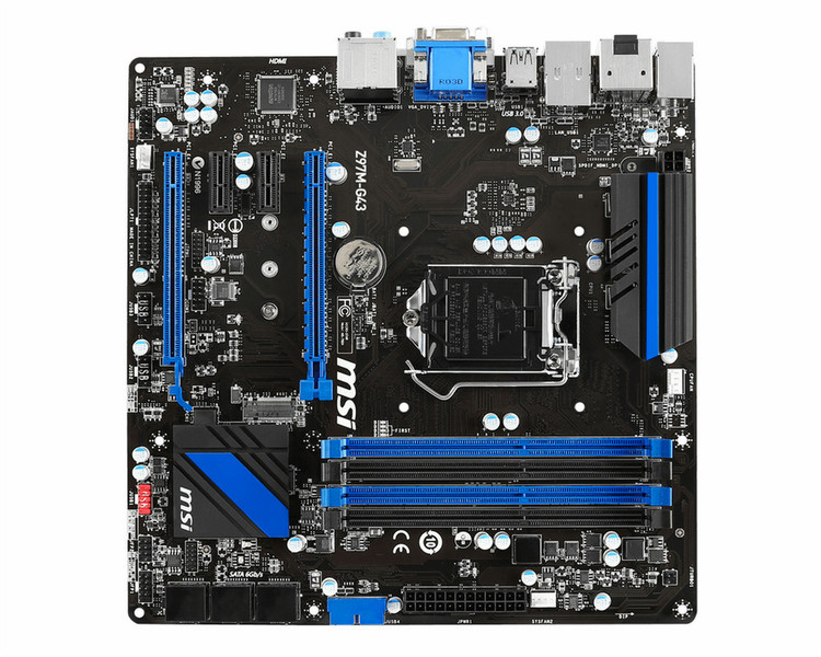 MSI Z97M-G43 Intel Z97 Socket H3 (LGA 1150) Микро ATX материнская плата