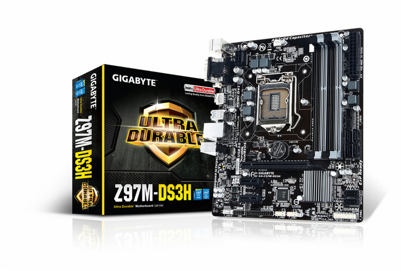 Gigabyte GA-Z97M-DS3H Intel Z97 Socket H3 (LGA 1150) Микро ATX материнская плата