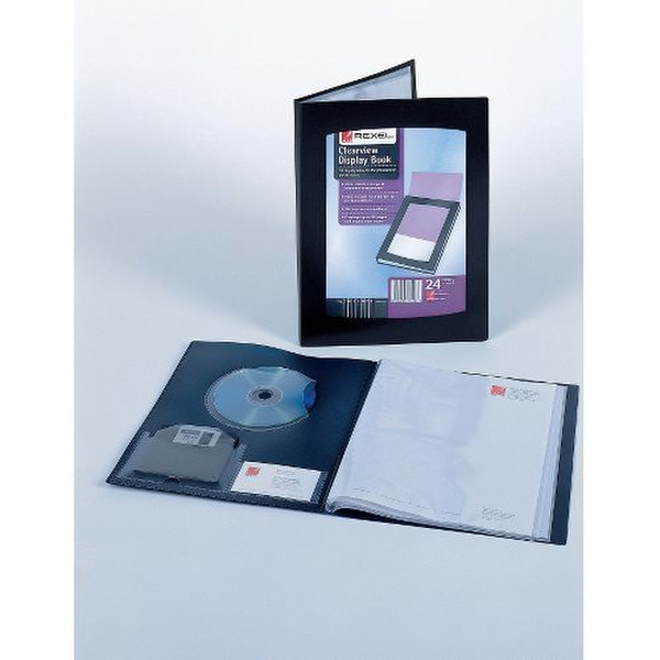 Rexel Clearview A4 Display Book 100-Pocket Black