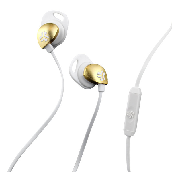 JLab EPIC-WHTGLD-BOX Binaural In-ear Gold,White mobile headset