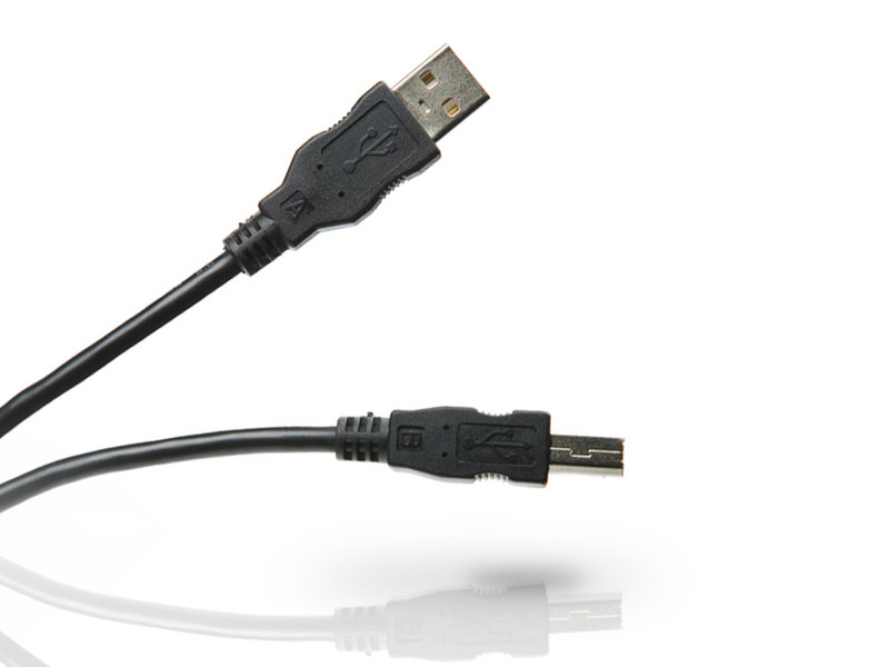 Conceptronic USB 2.0 A/B cable 1.8m USB A USB B Schwarz USB Kabel
