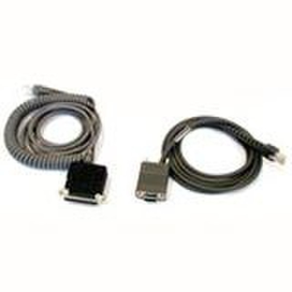 Datalogic 8-0742-05, 9-pin D squeeze, 20' 9-pin D squeeze cable interface/gender adapter