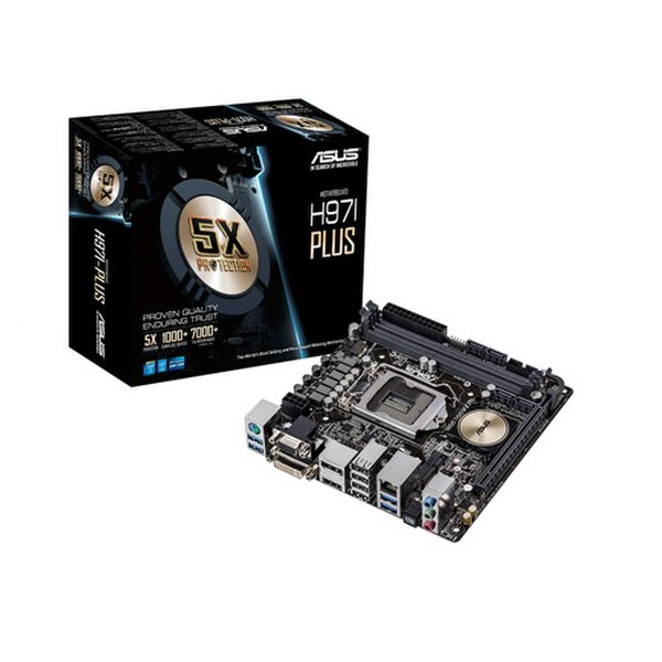 ASUS H97I-Plus Intel H97 Socket H3 (LGA 1150) Mini ITX motherboard