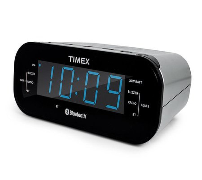 Timex T331 Clock Analog Black,Silver