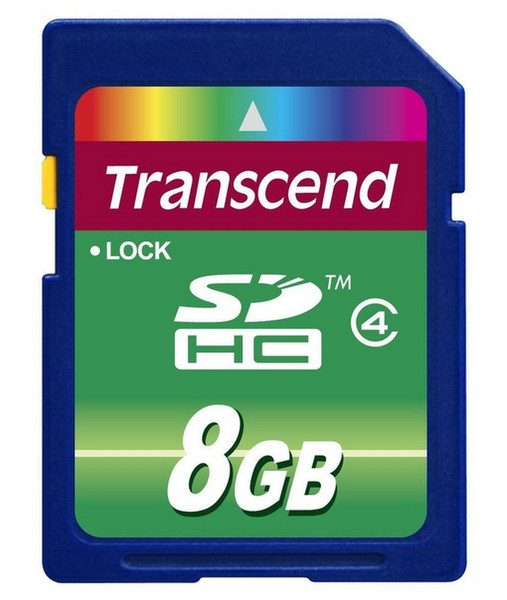 Transcend 8 8GB SDHC Class 4 memory card