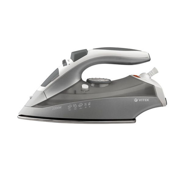 Vitek VT-1203 GY Dry & Steam iron Stainless Steel soleplate 2200Вт Серый