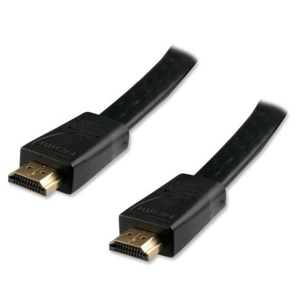 Connectland - Cavo piatto HDMI, lunghezza: 5 m 1.8m HDMI HDMI Black