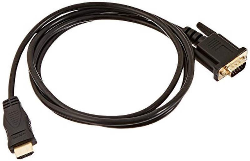 eForCity 1852820 1.82m VGA (D-Sub) HDMI Schwarz Videokabel-Adapter