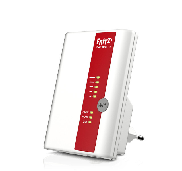 AVM FRITZ!WLAN Repeater 450E International 450Mbit/s Red,White