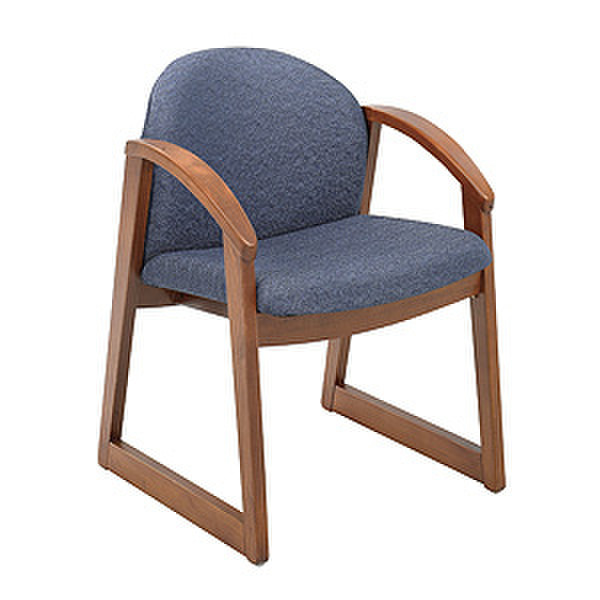 Safco Urbane® Cherry Side Chair with Arms waiting chair