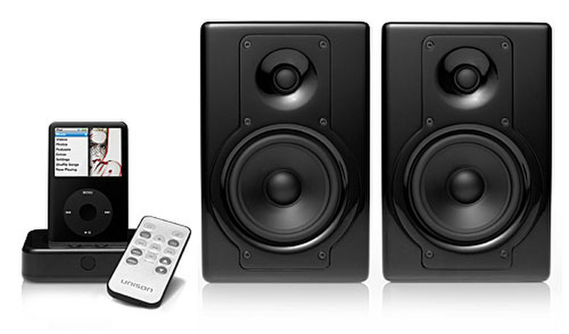 Cygnett UNISON i-X5 Speaker System for iPod 2.0channels Black docking speaker