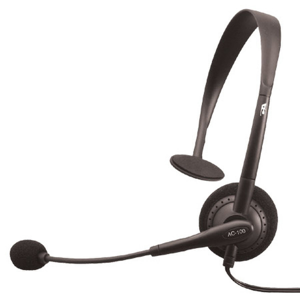 Cyber Acoustics AC-100b Monophon Verkabelt Schwarz Mobiles Headset