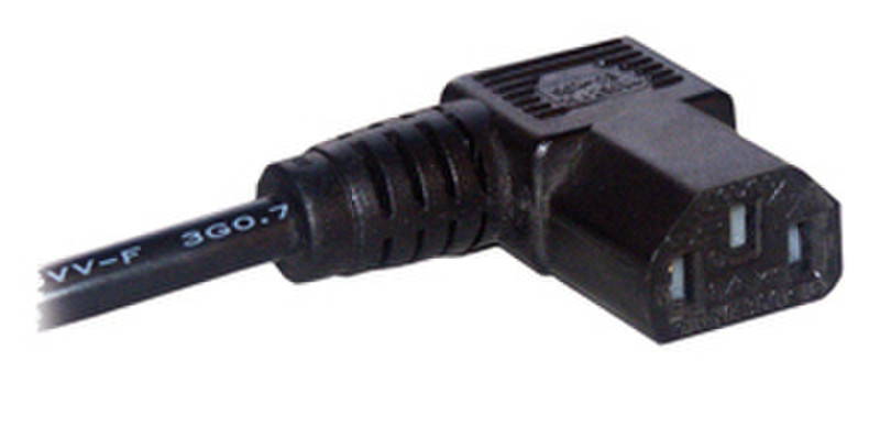 MCL Cable Secteur EIC Coude FR 2m Schwarz Stromkabel