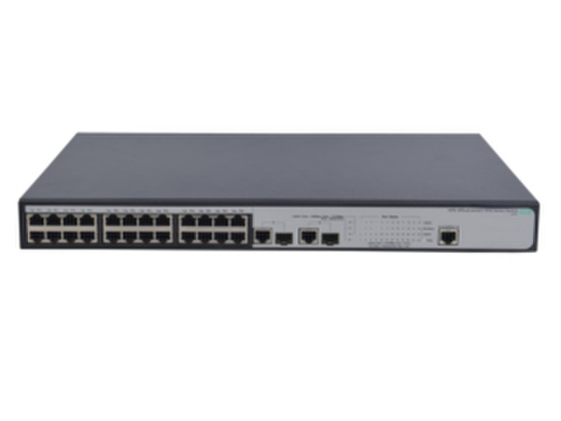 Hewlett Packard Enterprise OfficeConnect 1910 24 PoE+ Управляемый L3 Fast Ethernet (10/100) Power over Ethernet (PoE) 1U Серый