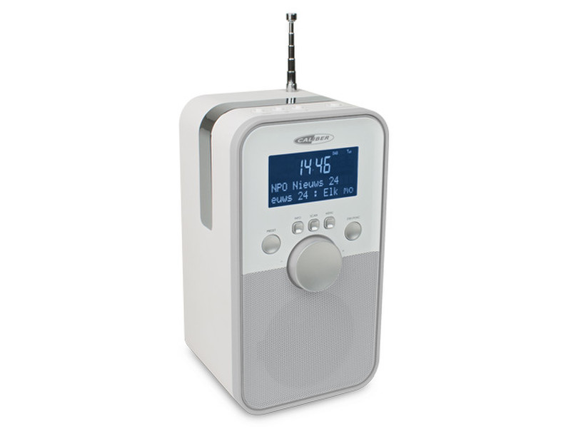 Caliber HPG406D Портативный Цифровой Белый радиоприемник