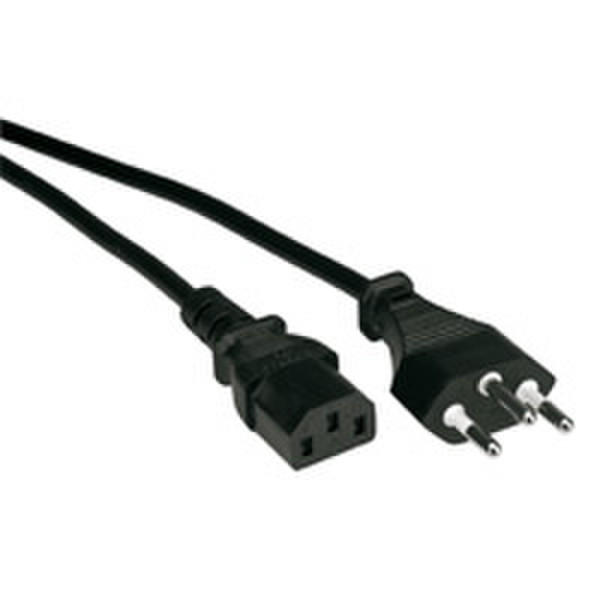 Rotronic 19.99.1220 1.8m C12 coupler C13 coupler Black power cable