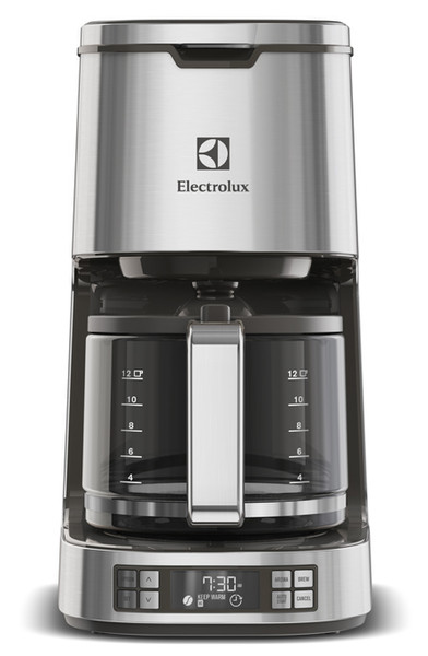Electrolux EKF7800 Отдельностоящий Автоматическая Капельная кофеварка 1.65л 12чашек Нержавеющая сталь
