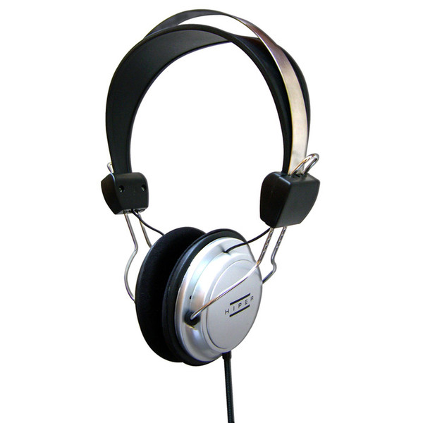 Hiper KM-040 Binaural Kopfband Silber Mobiles Headset