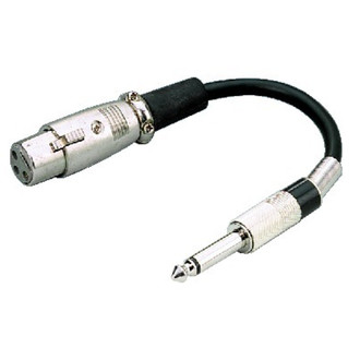 Monacor 06.0340 1 x 3-pole XLR 1 x 6.3 mm mono plug Schwarz Kabelschnittstellen-/adapter