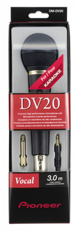 1/8 Micrófono 55 Db, 70-14000 Hz, 500 Ohmio, Alámbrico, 3.5 mm Pioneer DM-DV20 Color Negro , 3m 
