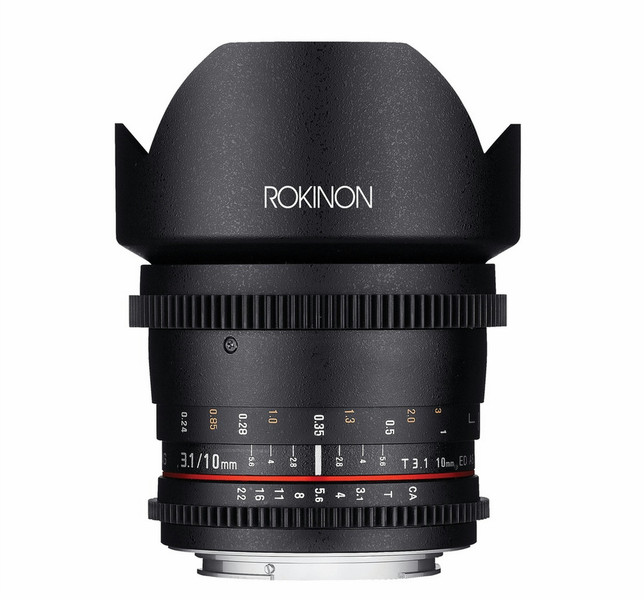 ROKINON Cine CV10M-C SLR Ultra-wide lens Черный объектив / линза / светофильтр