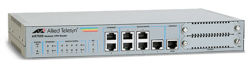 Allied Telesis AT-AR750S Подключение Ethernet ADSL Cеребряный проводной маршрутизатор