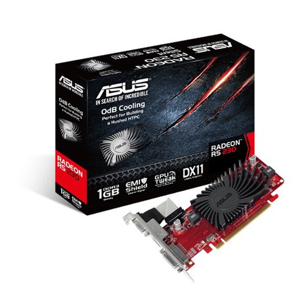 ASUS R5230-SL-1GD3-L Radeon R5 230 1GB GDDR3 graphics card